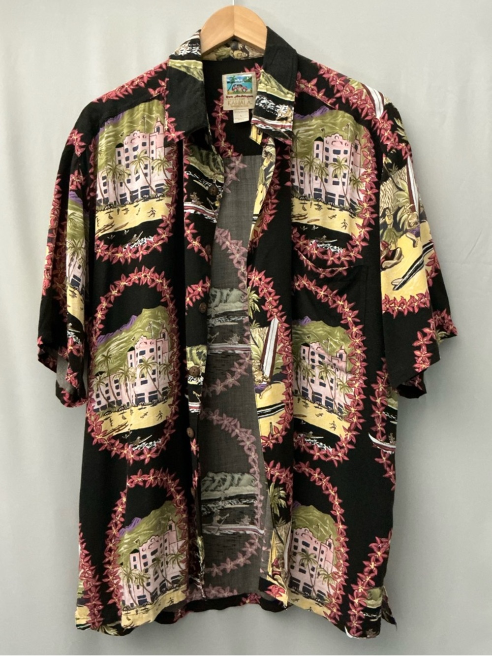 Kahala Ron Anderson Collection Hawaiian Shirt Size L